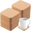 Posavasos de Corcho,30 Piezas Coasters,Posavasos de Bebidas Portavasos Reutilizables Absorbentes