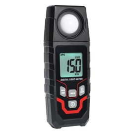 Light Meter Illuminance LuxMeter Handheld Photometer LUX/FC Switchable Units 0.1 to 200,000 LUX and 0.01 to 20,000 FC with LCD Backlight for Indoor Outdoor Film Photography lumens
