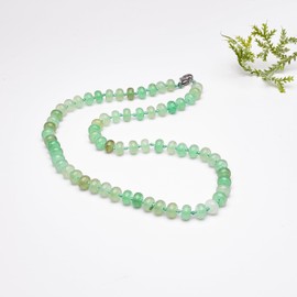 Treasure Bay Handmade Ladies 8mm Rondelle Shape Gemstone Bead Necklace, Gemstone, Agate, aventurine, quartz