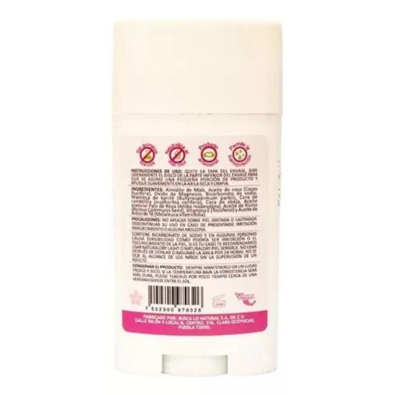 Naturaldry Desodorante Artesanal Palo De Rosa 3 Naturaldry De 50g
