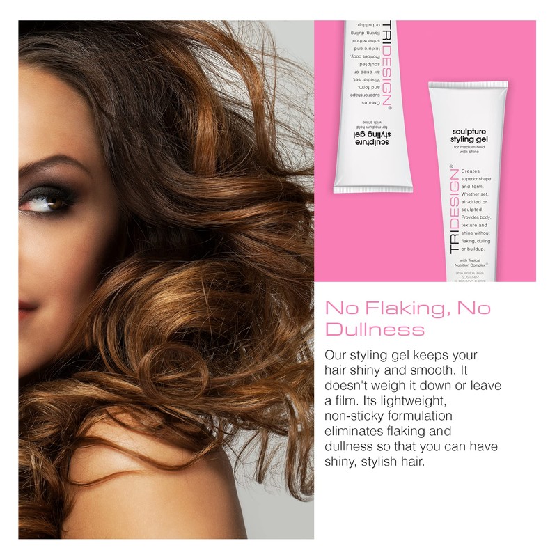 TRIDESIGN Sculpture Hair Styling Gel – Strong Hold for All