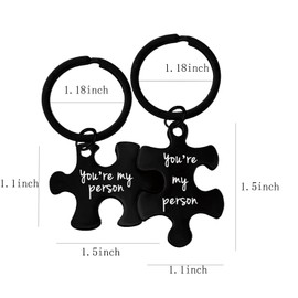 Matching Couple Gifts Keychains for Boyfriend Girlfriend Keychain Gifts for My Love You're My Person Gifts for Wife Husband Christmas Birthday Gifts for His and Hers Gifts for BF GF Valentines Gift