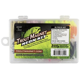 Lelands Trout Magnet 85 Piece Neon Kit