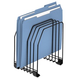 Fellowes Organizador de alambre, 7 secciones, archivos de tamaño carta a legal, 7.38 x 5.88 x 8.25 pulgadas, negro