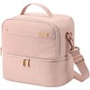 Hanging Travel Toiletry Organizer, Compact Cosmetic and Bathroom Storage Bag