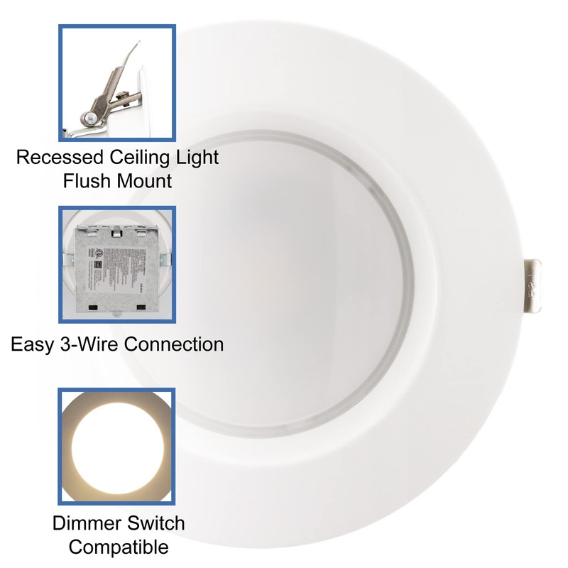 RecPro RV 6" 12V LED Recessed Ceiling Light | 6