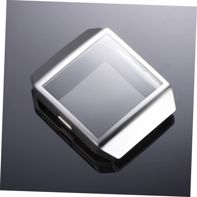 Mikinona TPU Watch Frame Protector Case Silver Protective Cover Fingerprint