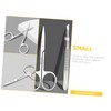 Healvian 5sets Stainless Steel Eyebrow Scissor Tweezer Ergonomic Design for