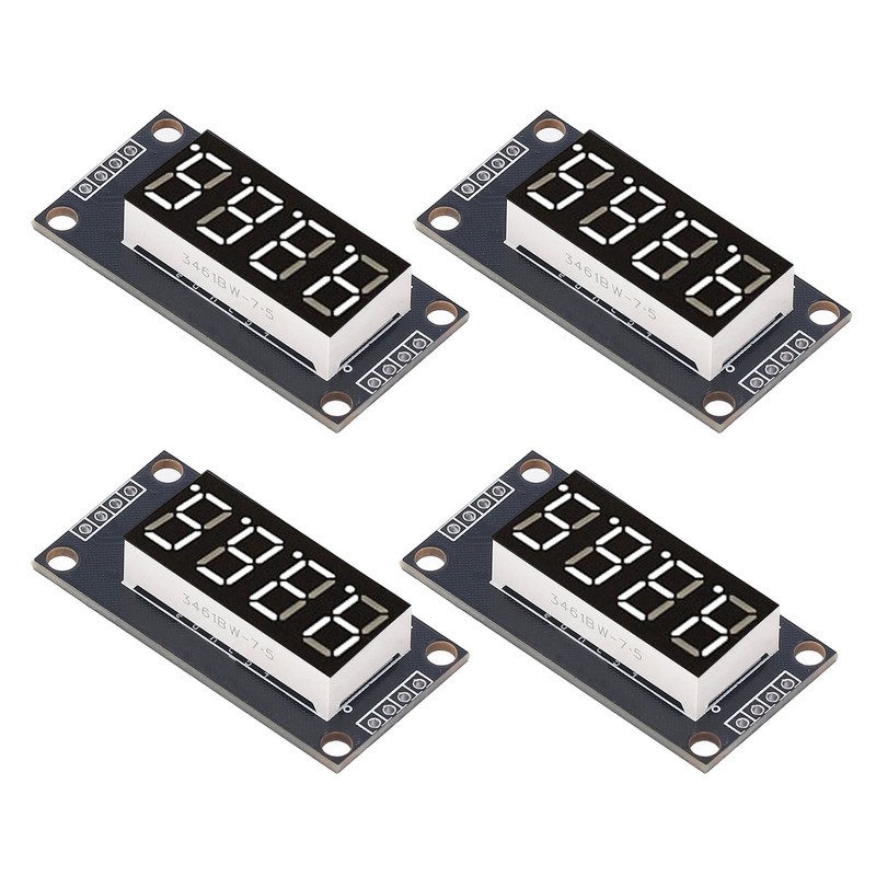 4 Sets Digital Tube Display Module LED 4 Digit 7