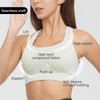AMRIY Racerback Sports Bras for Women Medium Support Padded Bra