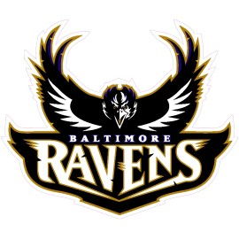 (NOT A PATCH) Baltimore Ravens Football HTV Heat Transfer Vinyl Iron On - 8" Inches