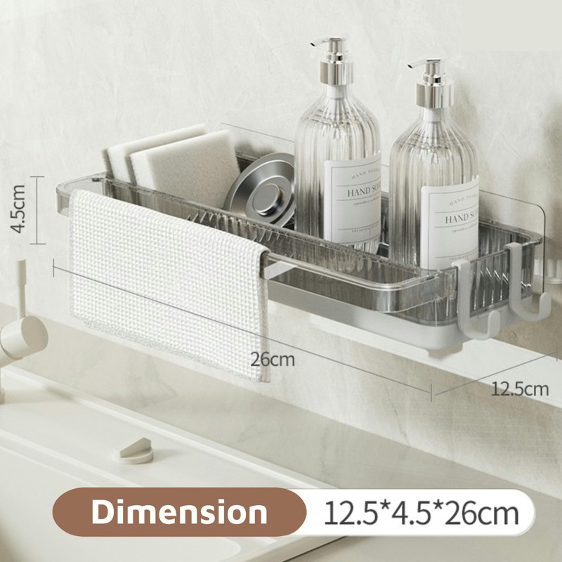 MARIMIYA Kitchen Sink Hanging Sponge Holder No Drilling Organizer with