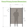 BUKLIYN Outdoor Privacy Screens - Length: 43in, Height: 70.8in Exterior