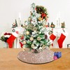 yuboo Mini Rose Gold Tree Skirt, 24 inch Small Sequin