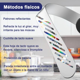 AXYWINBO Ventilador repelente de moscas，se Puede Doblar y Colgar 360°，Ventilador para Alimentos,portátil para llevar,Adecuado para Exteriores, Picnic Funciona con Pilas (3)