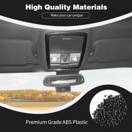 PDKLIN for Challenger Overhead Console Panel Trim Cover Fit for Dodge Challenger 2010-2023 Black Carbon Fiber Interior Accessories 1pcs