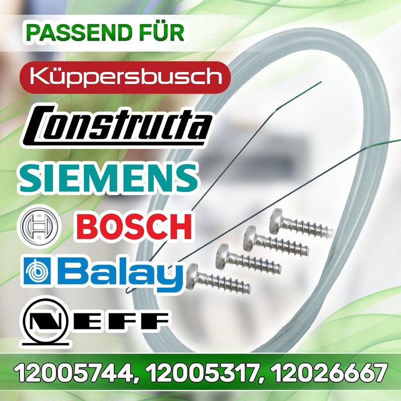 2 Repair Kit Pump Seal Dishwasher Diameter 182 mm 12005317
