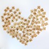 100 standard set of 100 wooden scrabble letter craft tiles