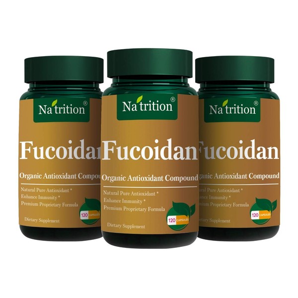 Na'trition Fucoidan Natural Organic Anioxidant Compound Capsules - 120 Veggie Capsules