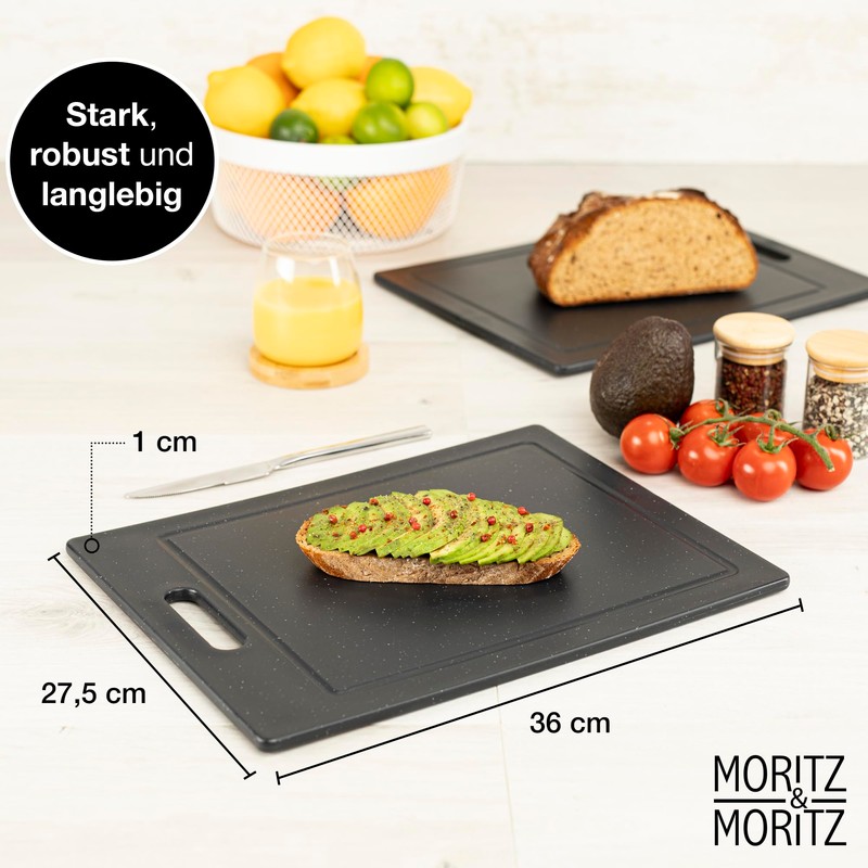 Moritz & Moritz Plastic Chopping Board, 36 x 27.5 cm,