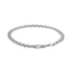 Pulsera de cadena bismark de plata de ley de 4
