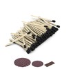3" Decorative Black Tip Matches (100 Count, with Striker Stickers)