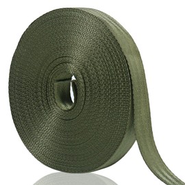 Tenn Well Tree Support Strap, 65 Feet x 1 inch Tree Straps for Staking, Nylon Plant Tie Rope for Support, Straightening (2200 Lbs Strength, Green)