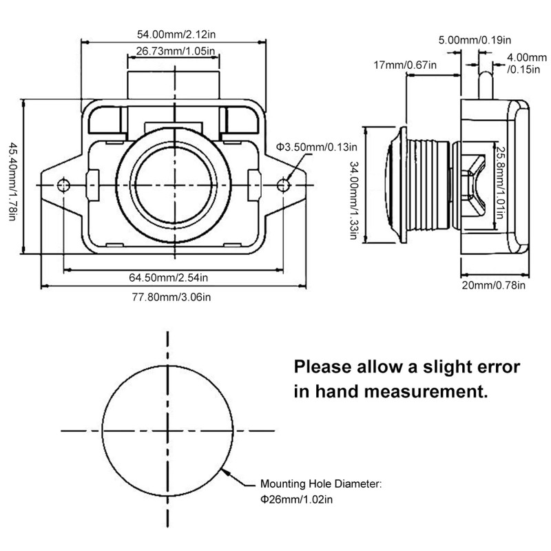 2PCS Push Button Latch Catch Drawer Replacement Keyless Door Lock