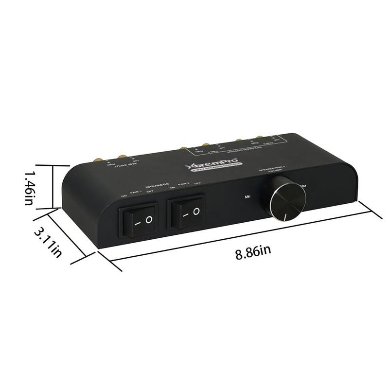 XtremPro 2 Way Speaker Switch, 1 in 2 Out Way