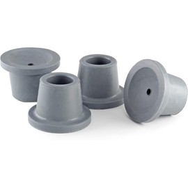 [Reduces Risk of Falling] Replacement Leg Rubber Caps for Shower Chairs, Set of 4, Anti-Slip, Gray