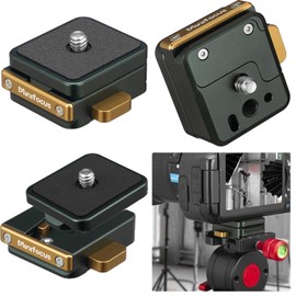 MINIFOCUS Arca Type Quick Release Plate Kit, Arca Swiss QR Plate Camera Tripod Mount with 1/4'' Screw, Camera Mount Adapter for Cameras, Cage, Tripod, Monitor, Slider, Gimbal Stabilizer, Ball Head