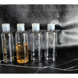 Travel bottles for toiletries 100ml - 5 PCS clear Squeeze bottle 3.4 oz Refillable Storage Bottles TSA Approved Leakproof Plastic Empty Travel Size Bottles Containers for Shampoo,Conditioner,Lotion
