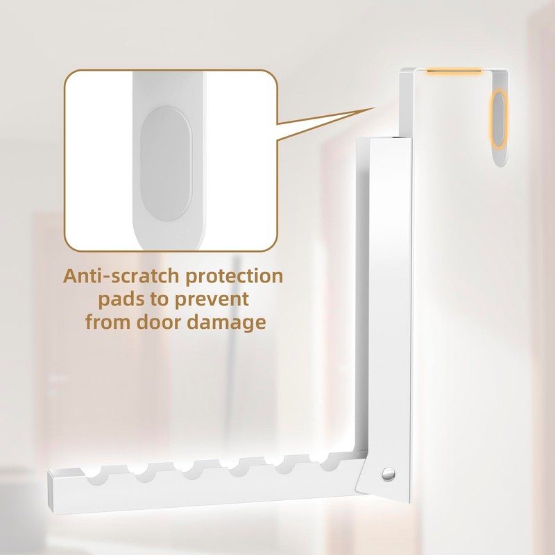 ZMBESUP Over The Door Hanger Folding Clothes Drying Rack, Folding