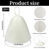 2PCS Sauna Hat,Ergonomi Felted Sauna Cap for Women and Men,Steam