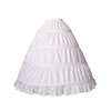BEAUTELICATE Girls Petticoat 100% Cotton Crinoline Underskirt for Kids Flower