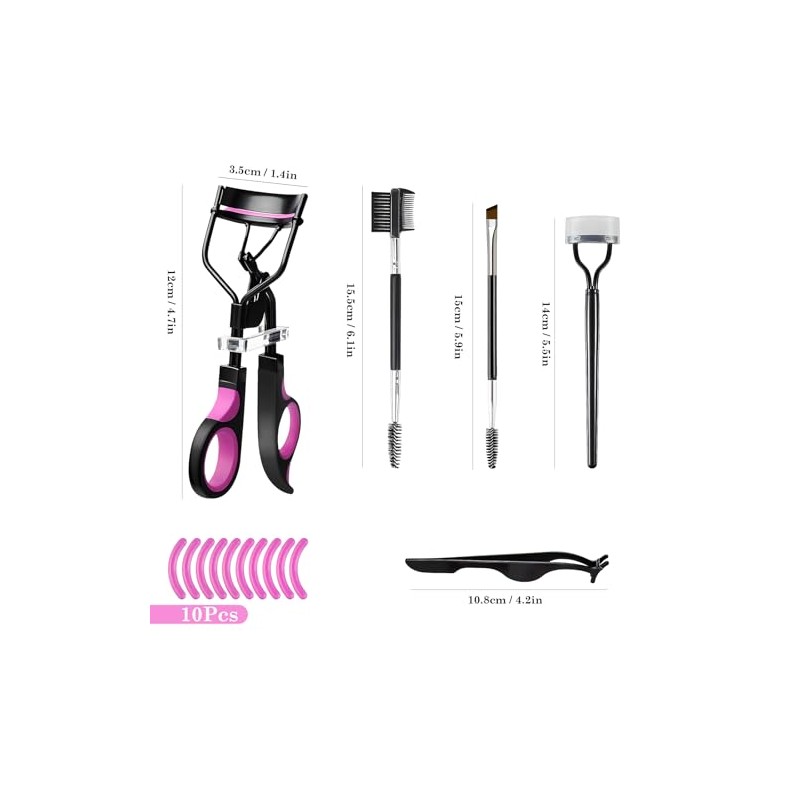 Kit profesional de rizador de pestañas para mujeres, herramienta de