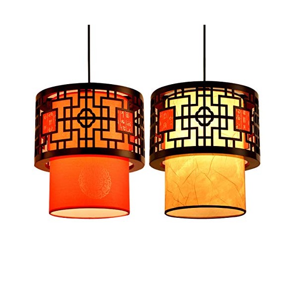 Uonlytech Oriental Ceiling Chandelier Retro Hotel Chinese Style Lantern Classical