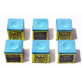 6 x PIECES OF TRIANGLE CHALK (GREEN)