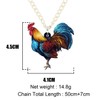 Newei - Gargantilla de gallina acrílica única para gallo, diseño