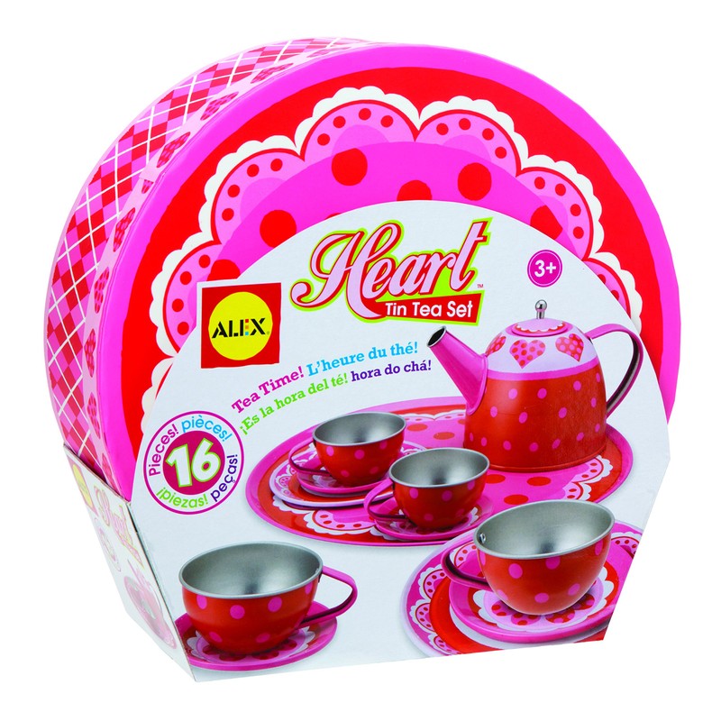 ALEX Toys Heart Tin Tea Set