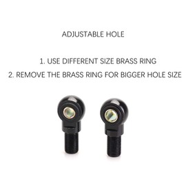 Mallofusa 320mm Pair Motorcycle Rear Air Shock Absorbers for Honda Kawasaki Yamaha Suzuki Universal Silver & Black