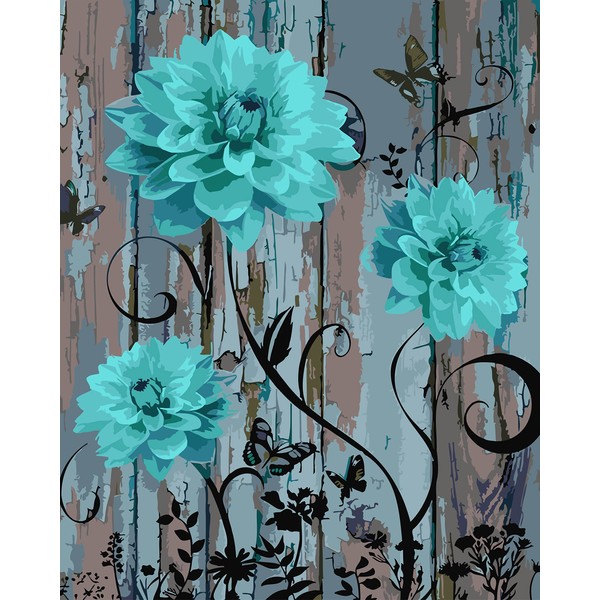 eimivrc Paint by Numbers Kit for Adults Flower-Paint by NumbersFlower,Paint