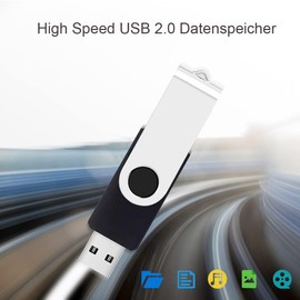 ABLAZE USB Stick 16 GB Pack of 20 High Speed USB 2.0 Memory Stick Swivel Data Storage Metal Memory Sticks Flash Drive