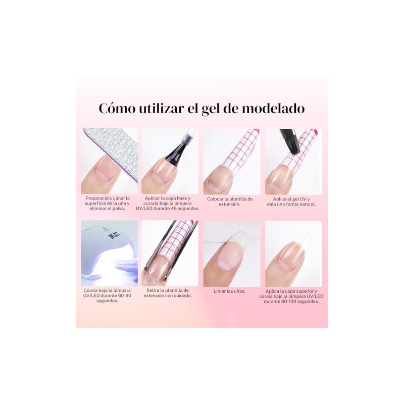 CHERIMOYA Gel Constructor Sólido Para Uñas Extensión 30g | Builder