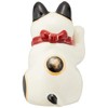 Yakushi Kiln 7854 Ceramic Chrysanthemum Flower Maneki Neko Maneki Neko