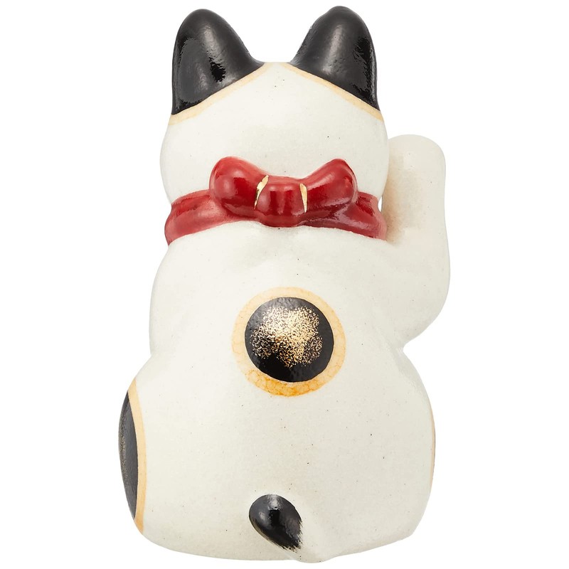 Yakushi Kiln 7854 Ceramic Chrysanthemum Flower Maneki Neko Maneki Neko