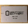 MIGHTY MAX BATTERY 6V 1.3 Ah Rechargeable F1 Terminal Sealed