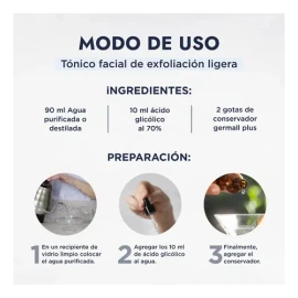 Ácido Glicólico 70 Hebbe Cosmetics Exfoliante y Peeling Facial 100ml