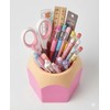 SPHTOEO Cute Pencil Shaped Pen Holder for Desk - Fun