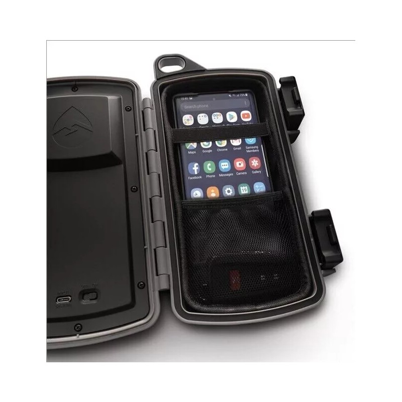 ECOXGEAR Floating Bluetooth Speaker with Waterproof Dry Storage (Gray)